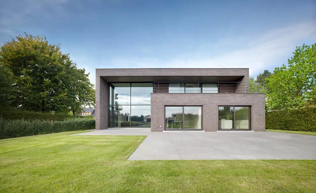 Exterieur van een nieuwbouw woning te Sint-Gillis-Waas