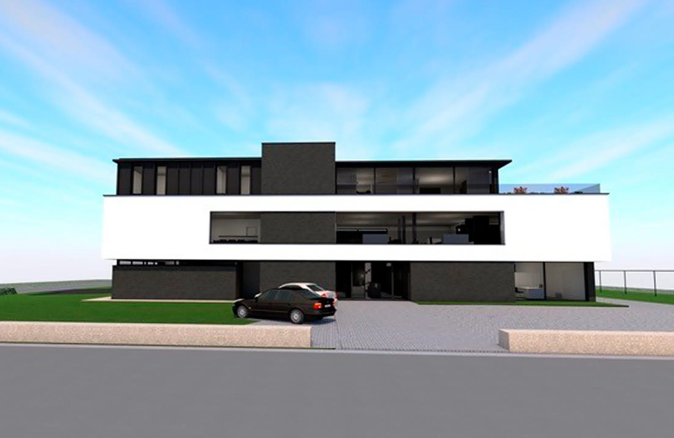Ontwerp van een woning tijdens een bouwproject bij ONA Architecten